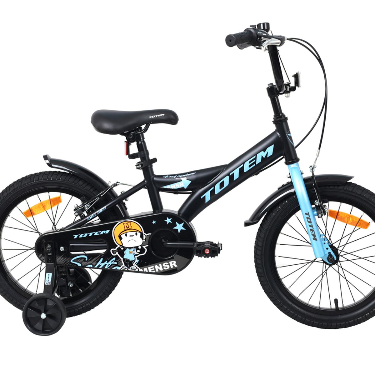 TOTEM - BICICLETA TOTEM INFANTIL ARO 16 MODELO STREET MACHINE NEGRO
