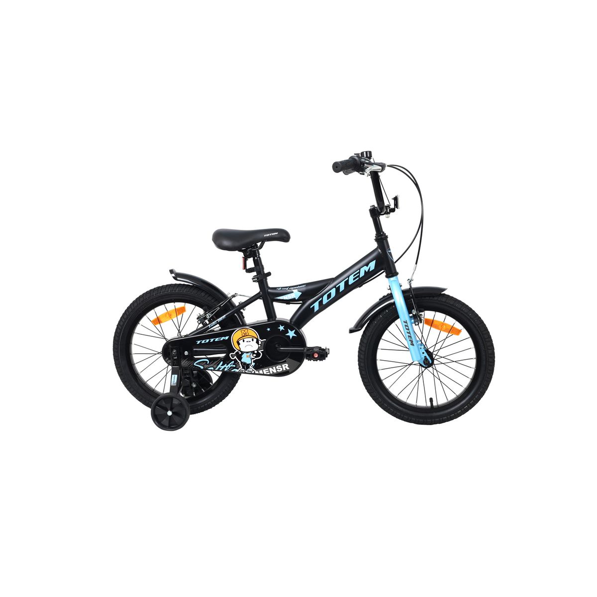 TOTEM - BICICLETA TOTEM INFANTIL ARO 16 MODELO STREET MACHINE NEGRO