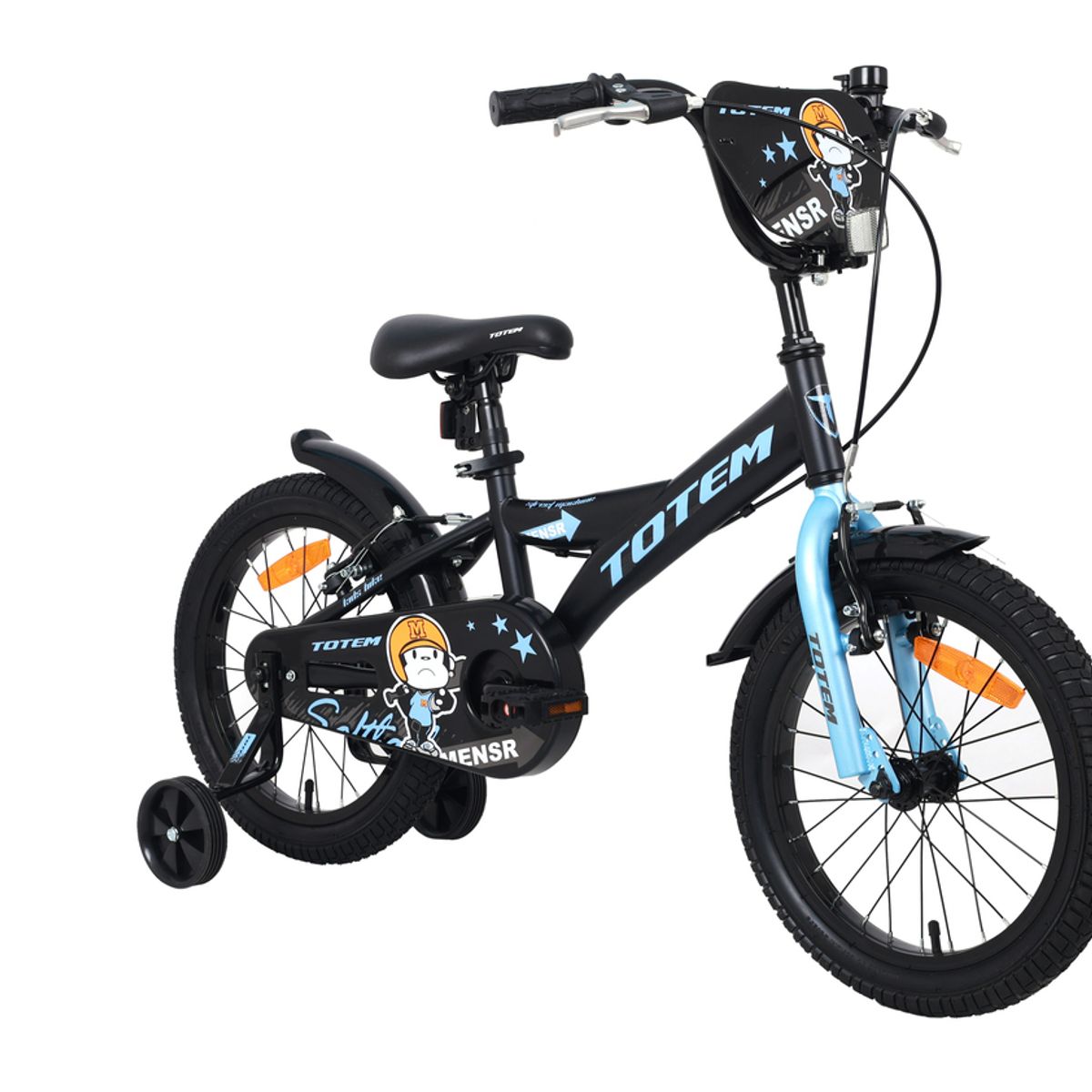 TOTEM - BICICLETA TOTEM INFANTIL ARO 16 MODELO STREET MACHINE NEGRO
