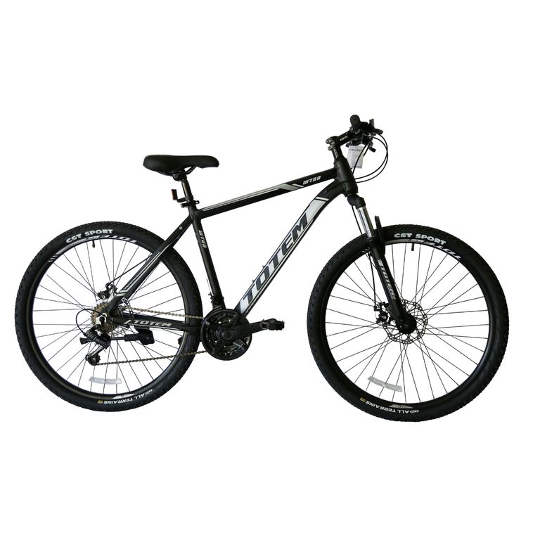 BICICLETA MTB W760 ARO 29 TALLA 17 NEGRO CON GRIS Negro M