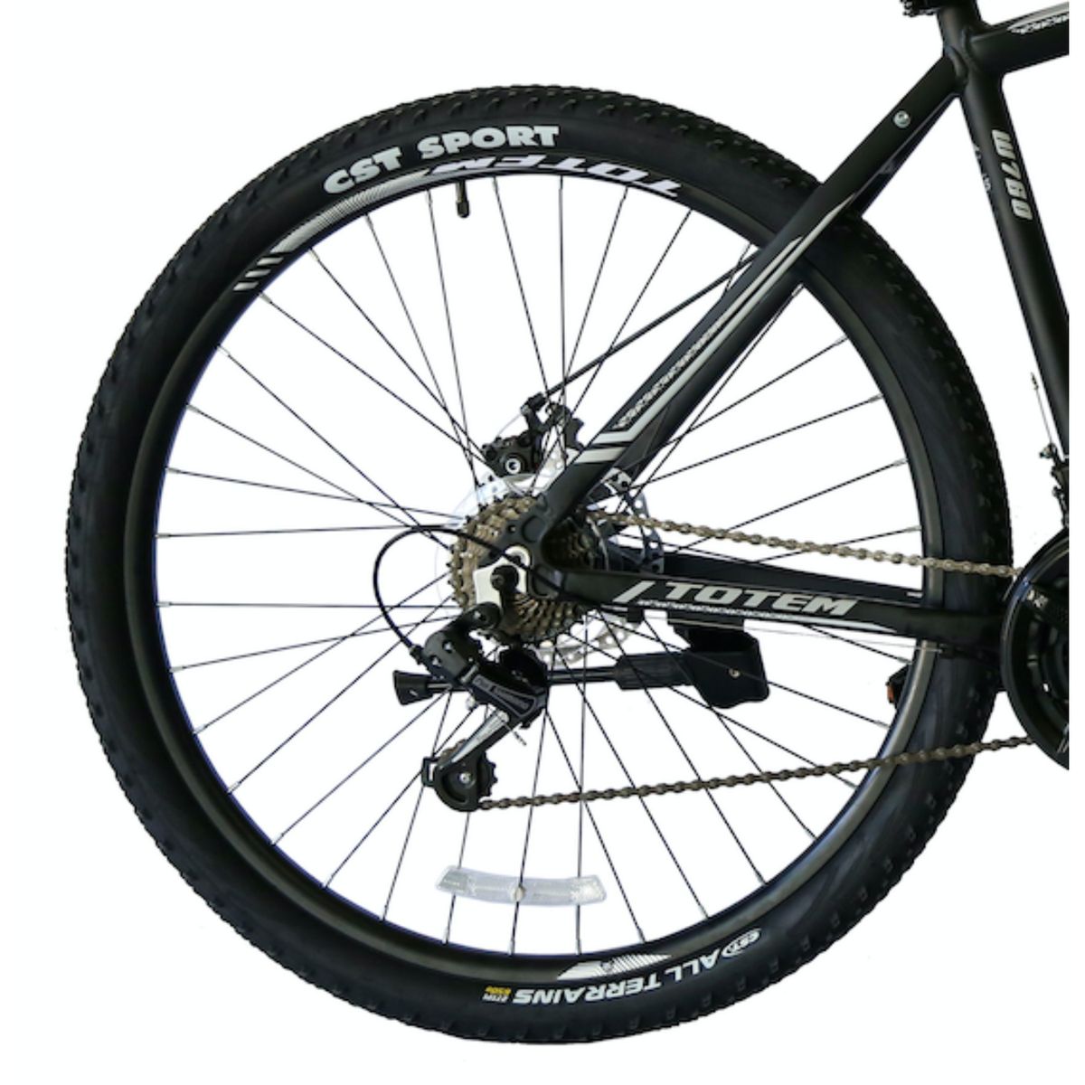 TOTEM - BICICLETA TOTEM MTB ARO 29*17 MOD W760 COLOR NEGRO CON GRIS