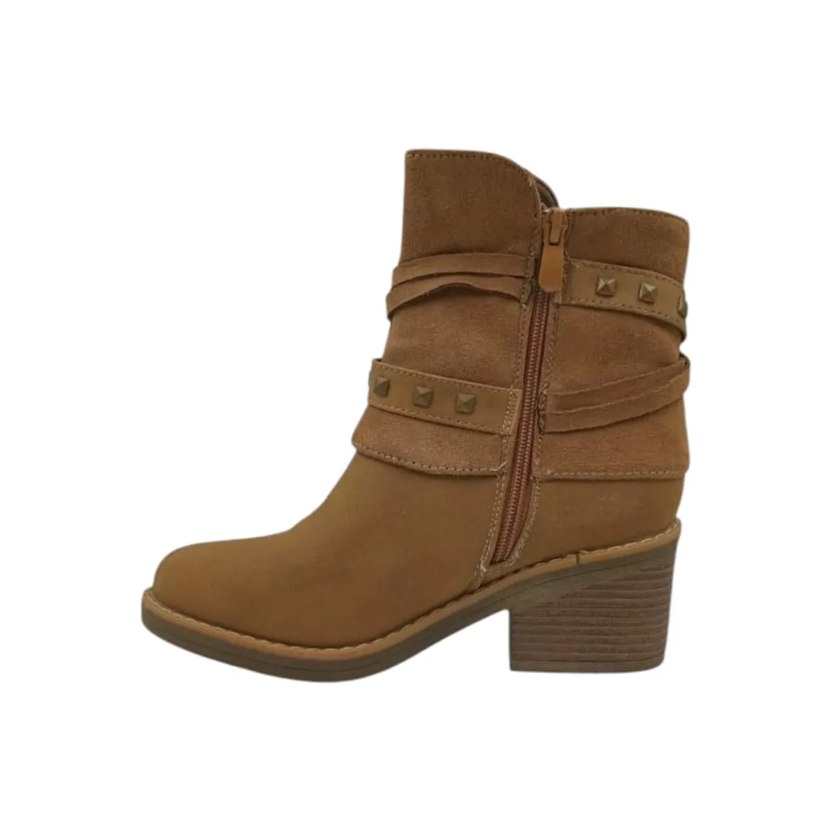 HERIEL - Bota Café Gamuza Mujer