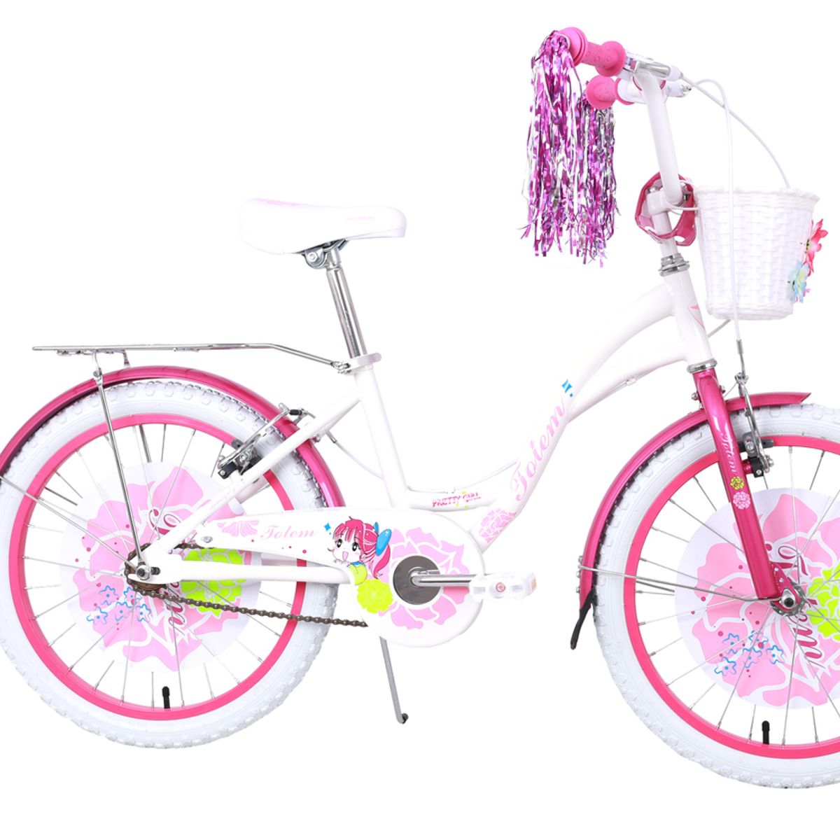 TOTEM - BICICLETA TOTEM INFANTIL ARO 20 PRETTY GIRL COLOR BLANCO