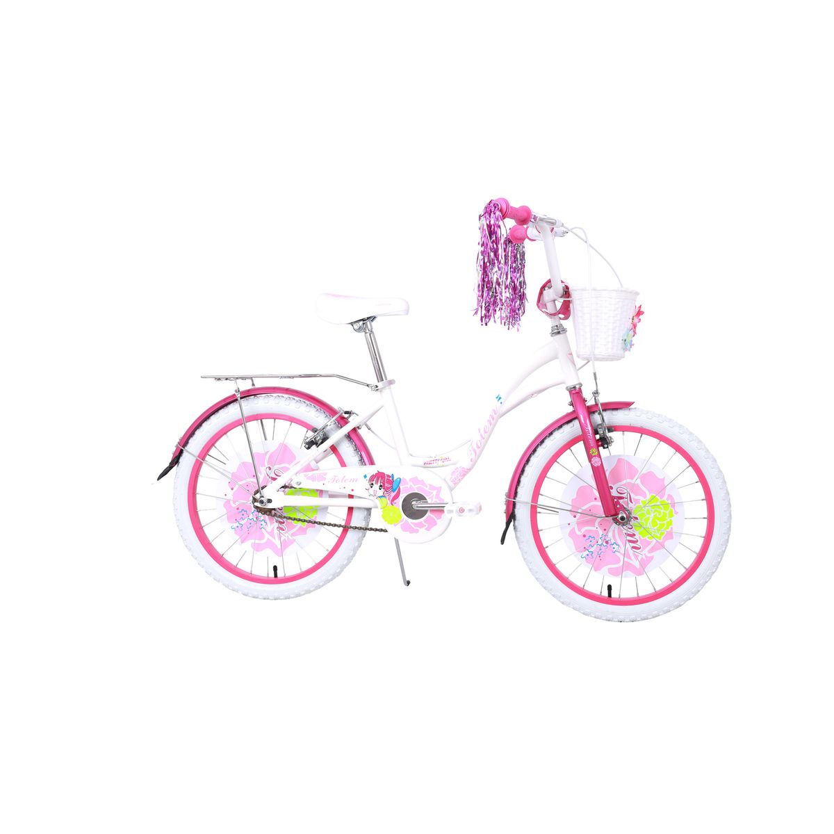 TOTEM - BICICLETA TOTEM INFANTIL ARO 20 PRETTY GIRL COLOR BLANCO