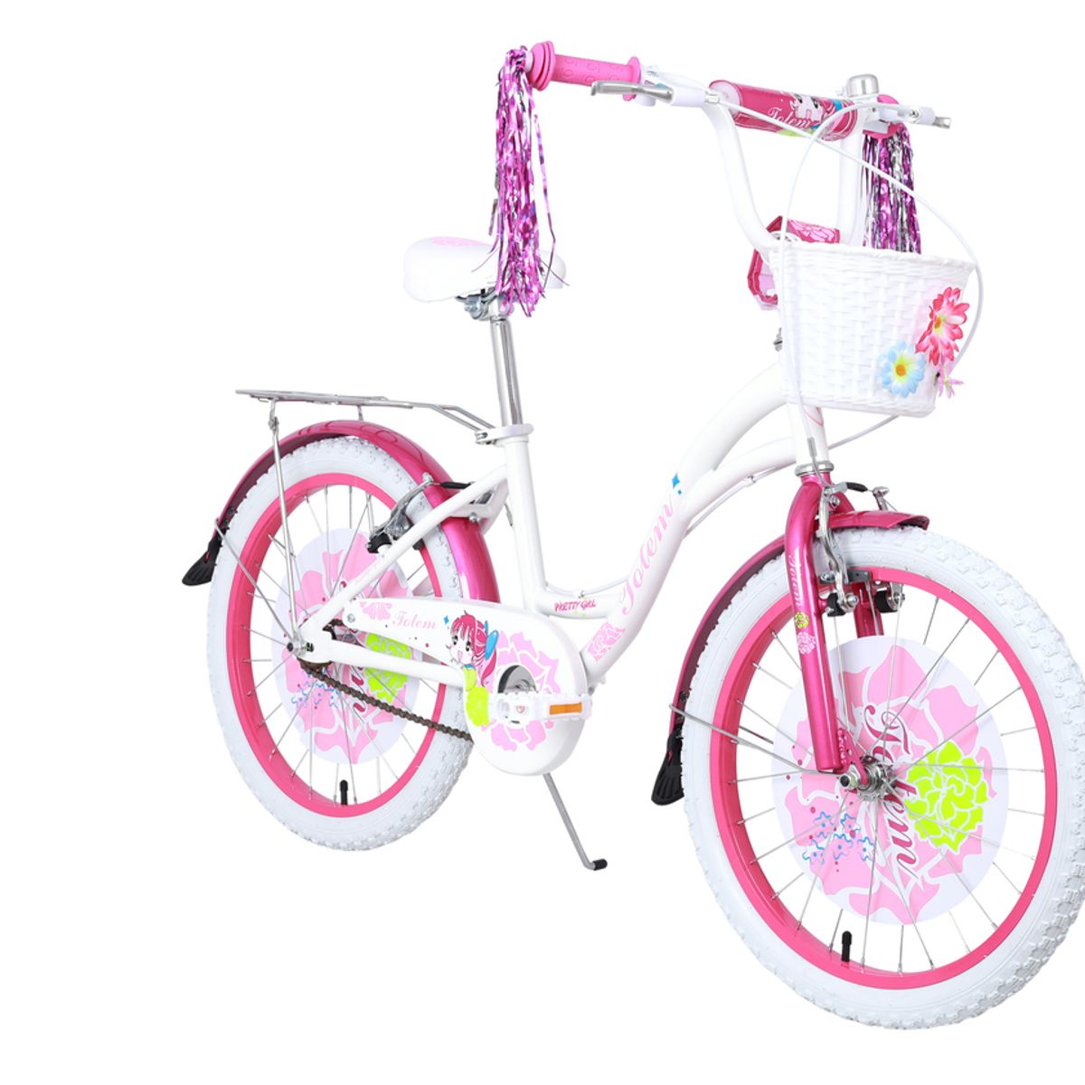 TOTEM - BICICLETA TOTEM INFANTIL ARO 20 PRETTY GIRL COLOR BLANCO