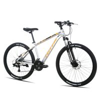 BICICLETA MTB ARO 26 MODELO T100 COLOR PLATEADO