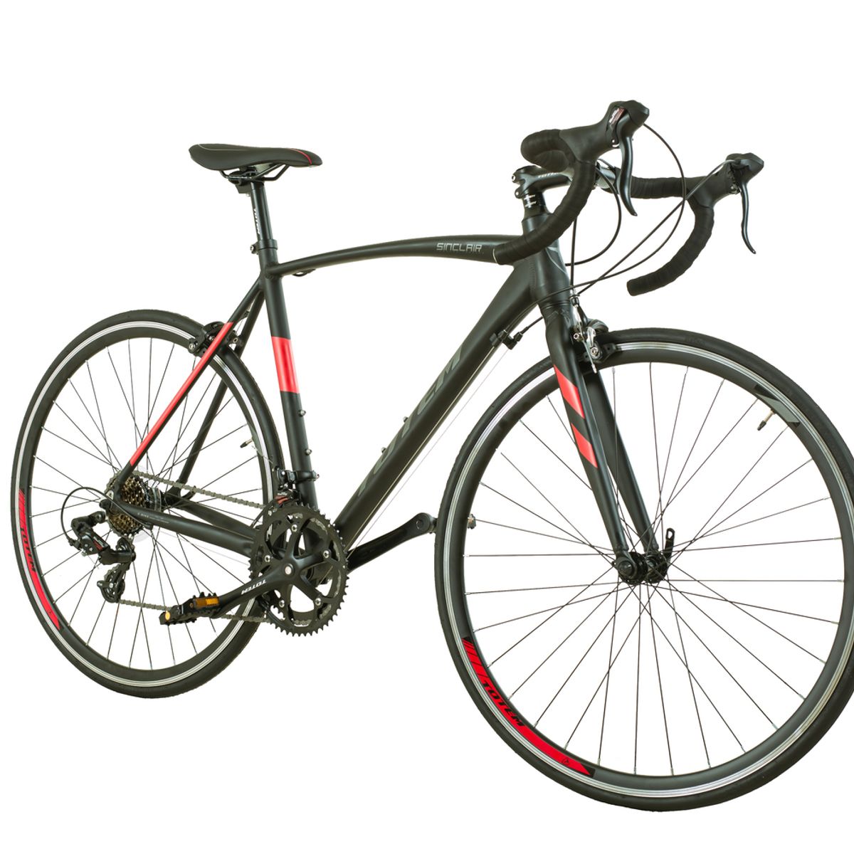 TOTEM - BICICLETA DE RUTA TOTEM SINCLAIR 700*54 NEGRO ROJO
