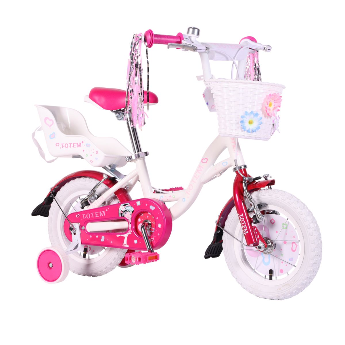 TOTEM - BICICLETA TOTEM INFANTIL ARO 12 PRETTY GIRL COLOR BLANCO