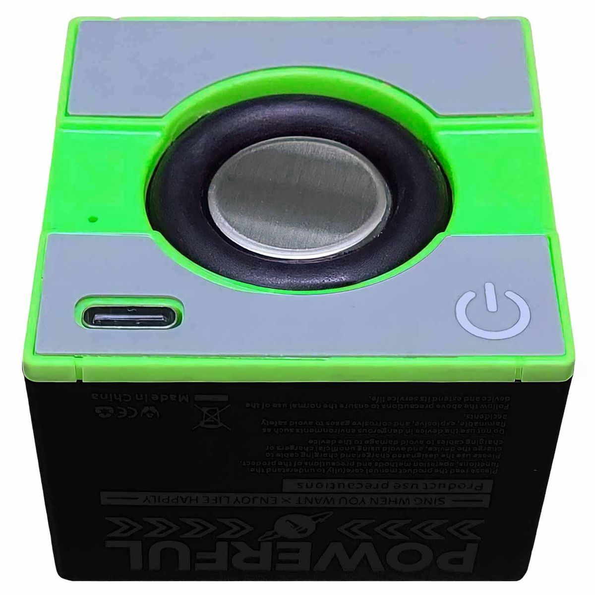 GEN - Mini Parlante Recargable Bluetooth Portatil BT Cubo Bolsillo - Verde