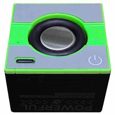 Imagen 2 del producto Mini Parlante Recargable Bluetooth Portatil BT Cubo Bolsillo - Verde