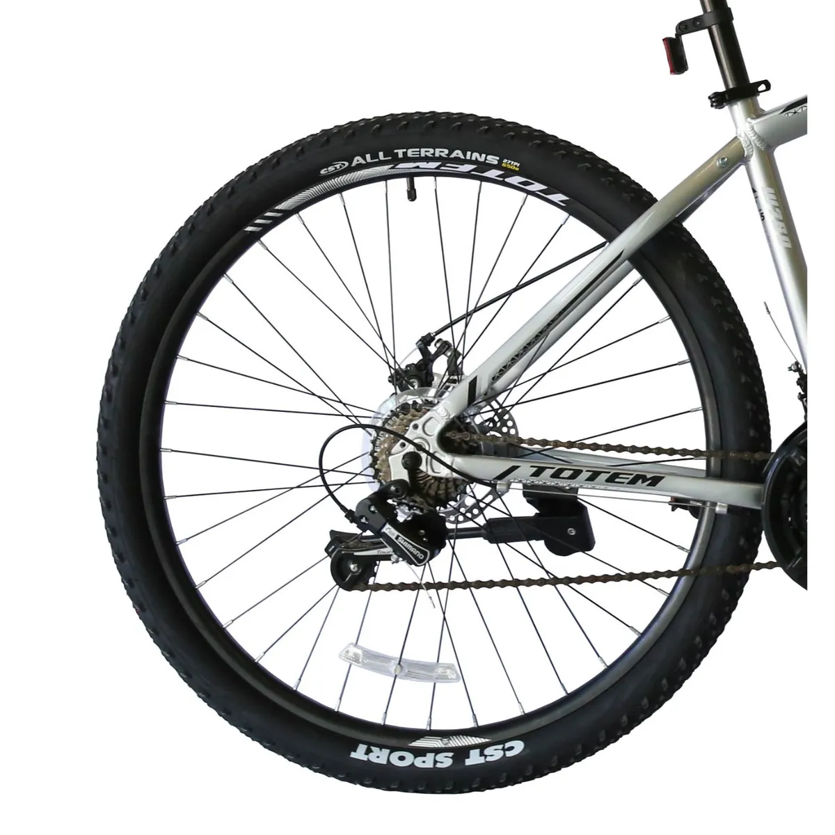 TOTEM - BICICLETA TOTEM MTB ARO 29*17 MOD W760 COLOR PLATEADO