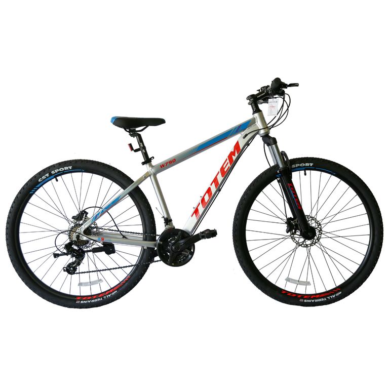 BICICLETA MTB ARO 27.5*17 MOD W790 PLATEADO Gris M