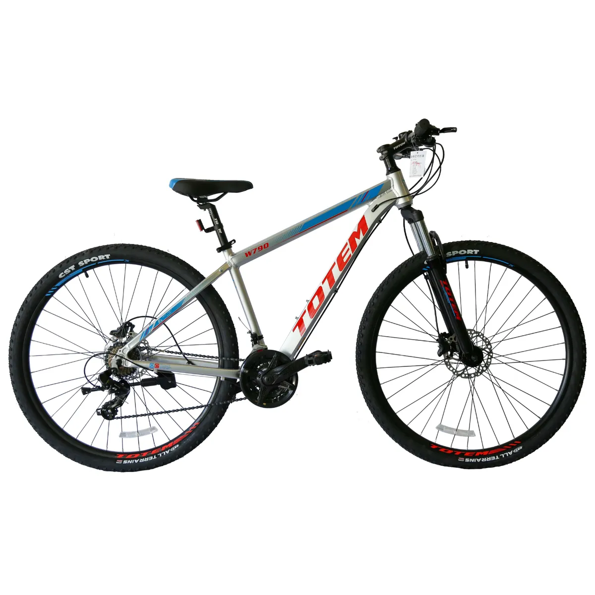TOTEM - BICICLETA TOTEM MTB ARO 27.5*17 MOD W790 PLATEADO