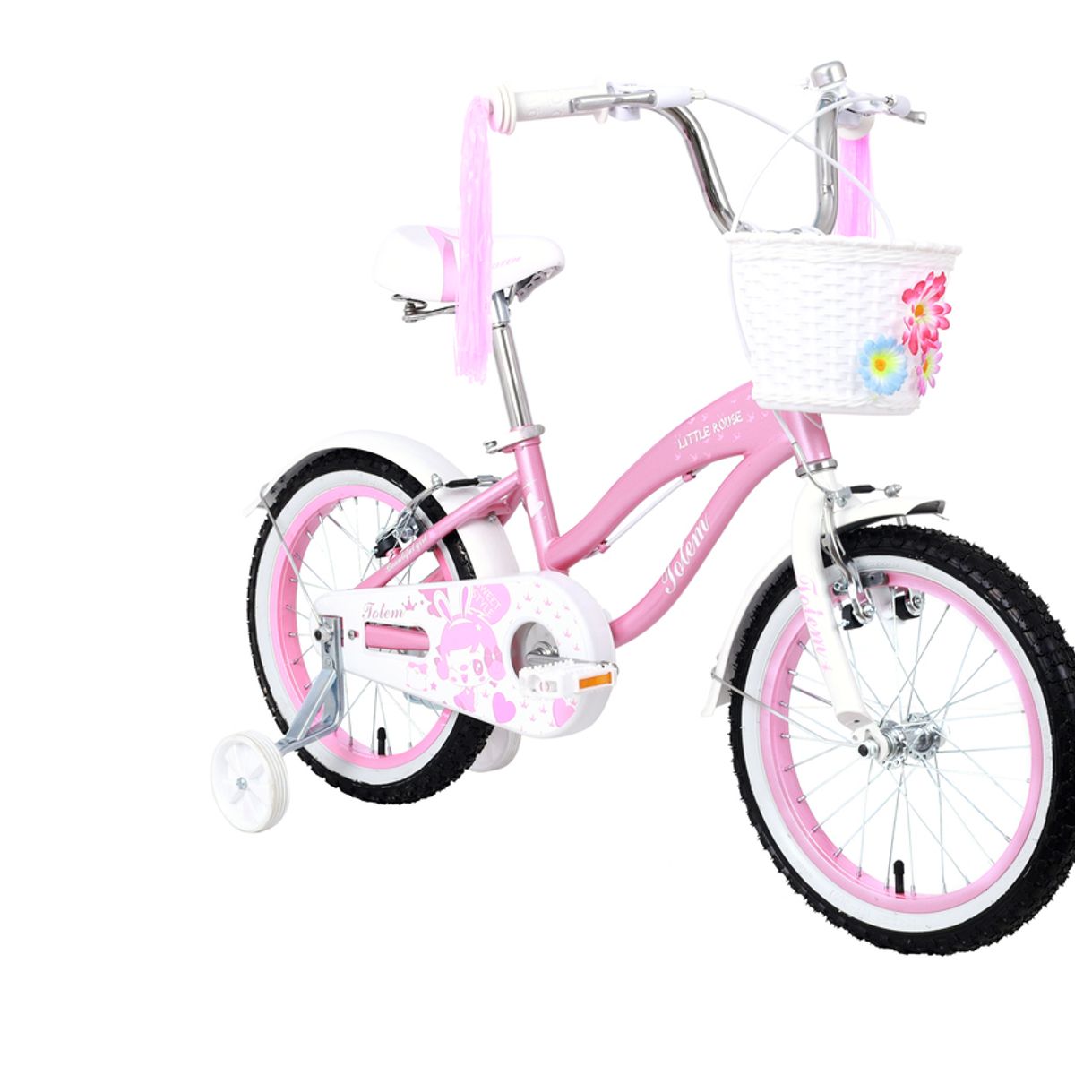 TOTEM - BICICLETA TOTEM INFANTIL ARO 16 LITTLE ROUSE COLOR ROSADO