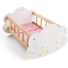 GENERICO - Cuna Para Muñecas Nube De Madera