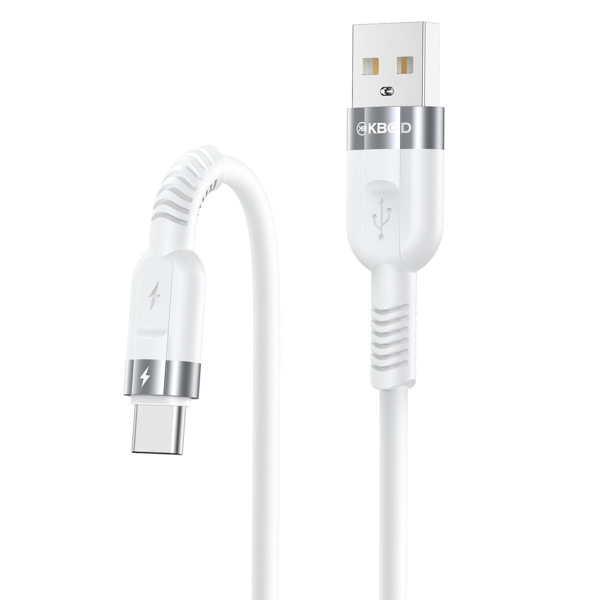KBOD - Cable Para Carga y Datos Usb Tipo C Kbod Cbo68 2 Metros 12W Blanco