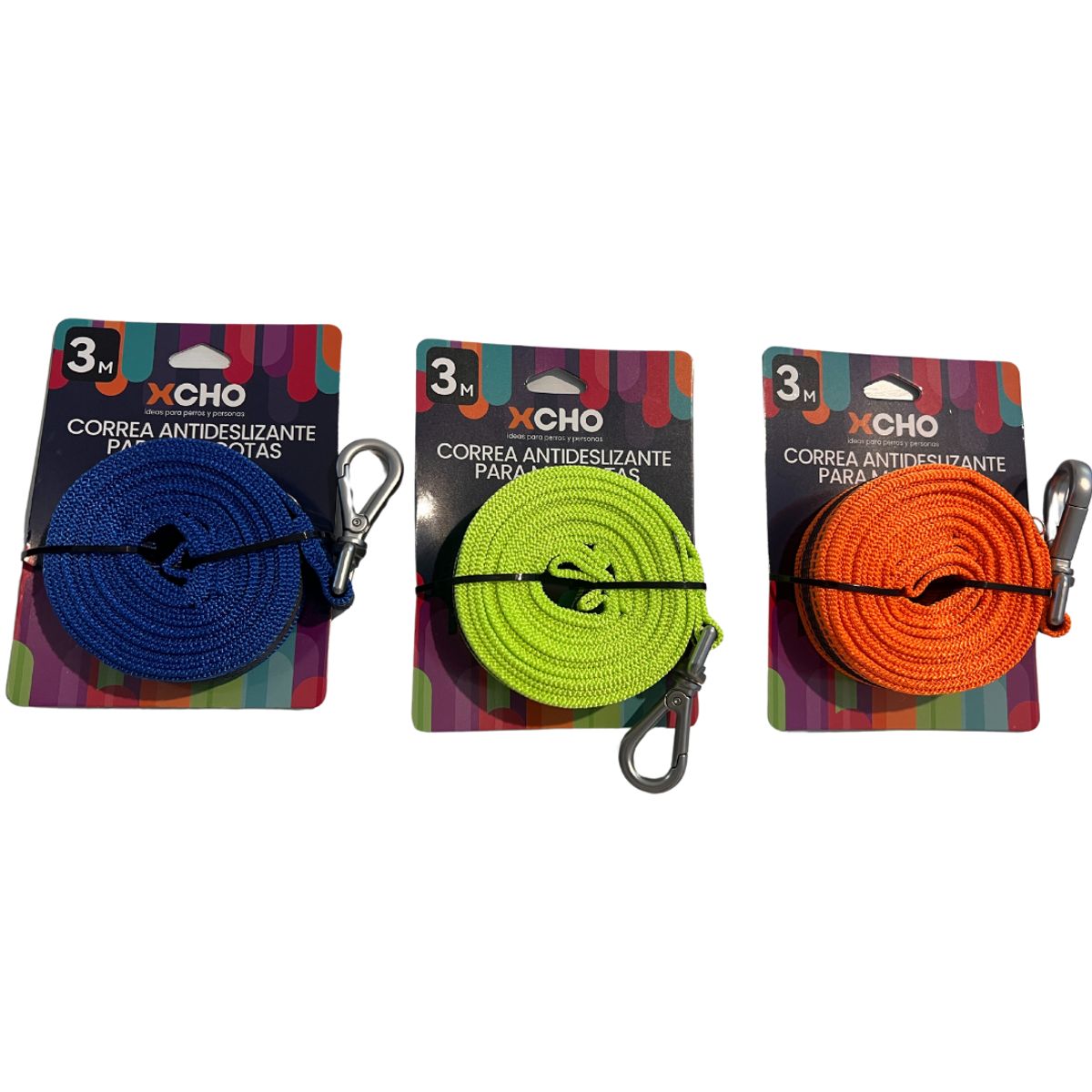 XCHO - CORREA PARA PERROS ANTIDESLIZANTE 3 METROS