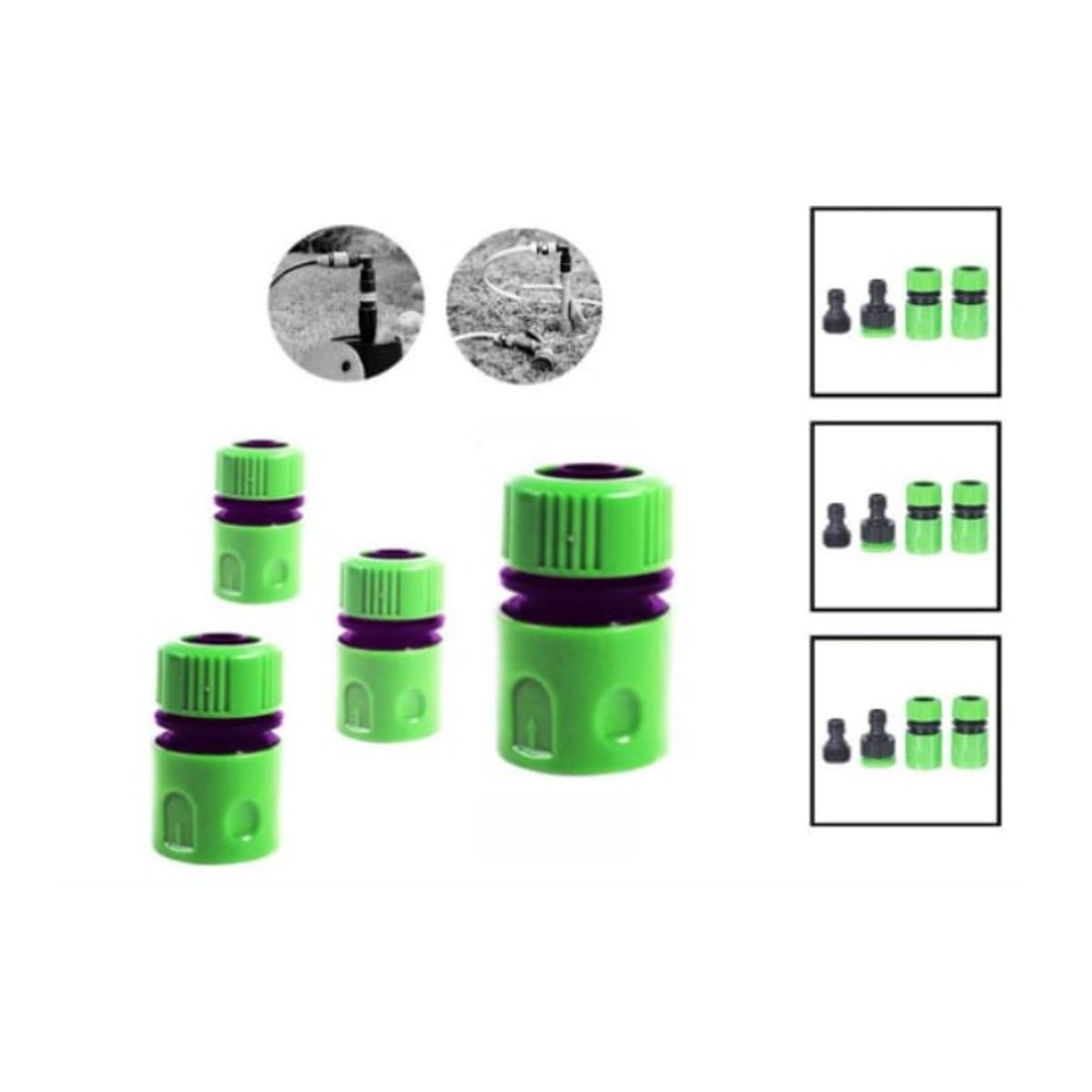 GENERICO - Conector Manguera 12 Para Jardin