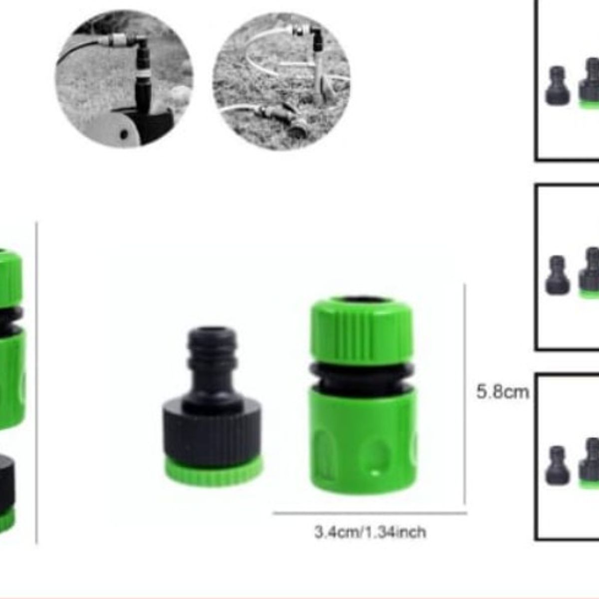 GENERICO - Conector Manguera 12 Para Jardin Conector De Grifo