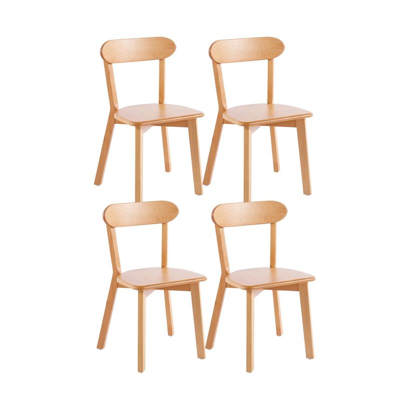 HABITA2 CHILE - Pack 4 Silla Fresno de Madera  - Natural