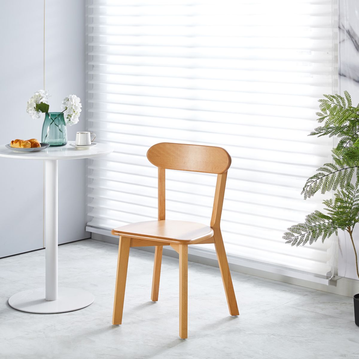 HABITA2 CHILE - Pack 4 Silla Fresno de Madera  - Natural