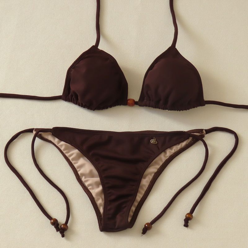 CREA PRINT - Sexy Bikini  de mujer con Top Triángulo y Bottoms con tiras