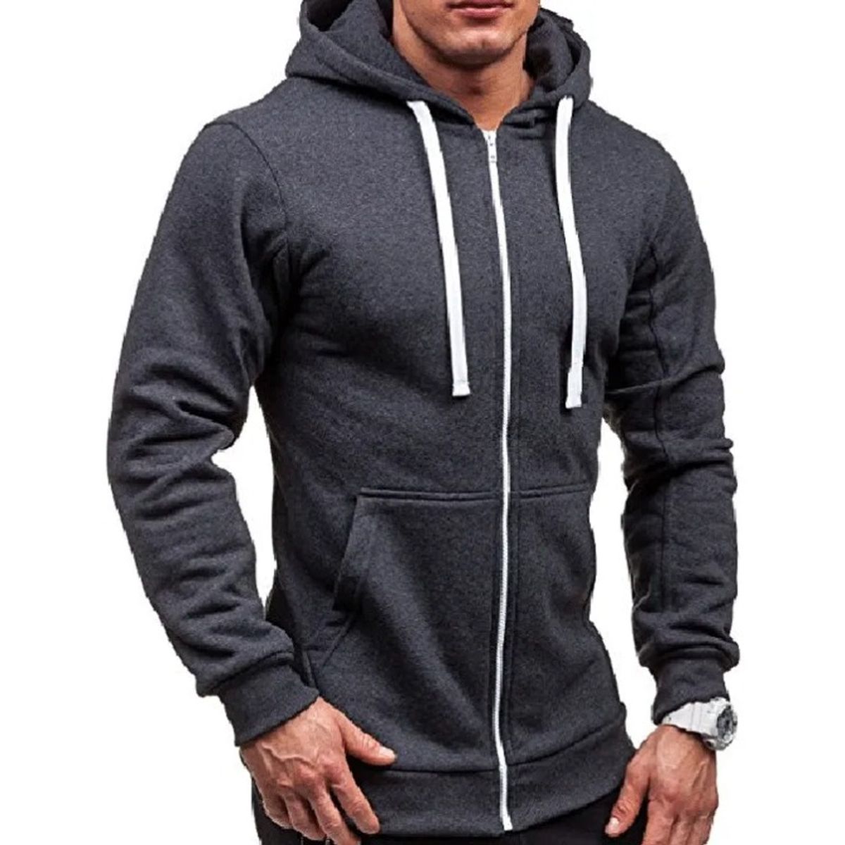 GIOIO - Sudadera Basica Caballero Sudadera Con Capucha Moda Informal