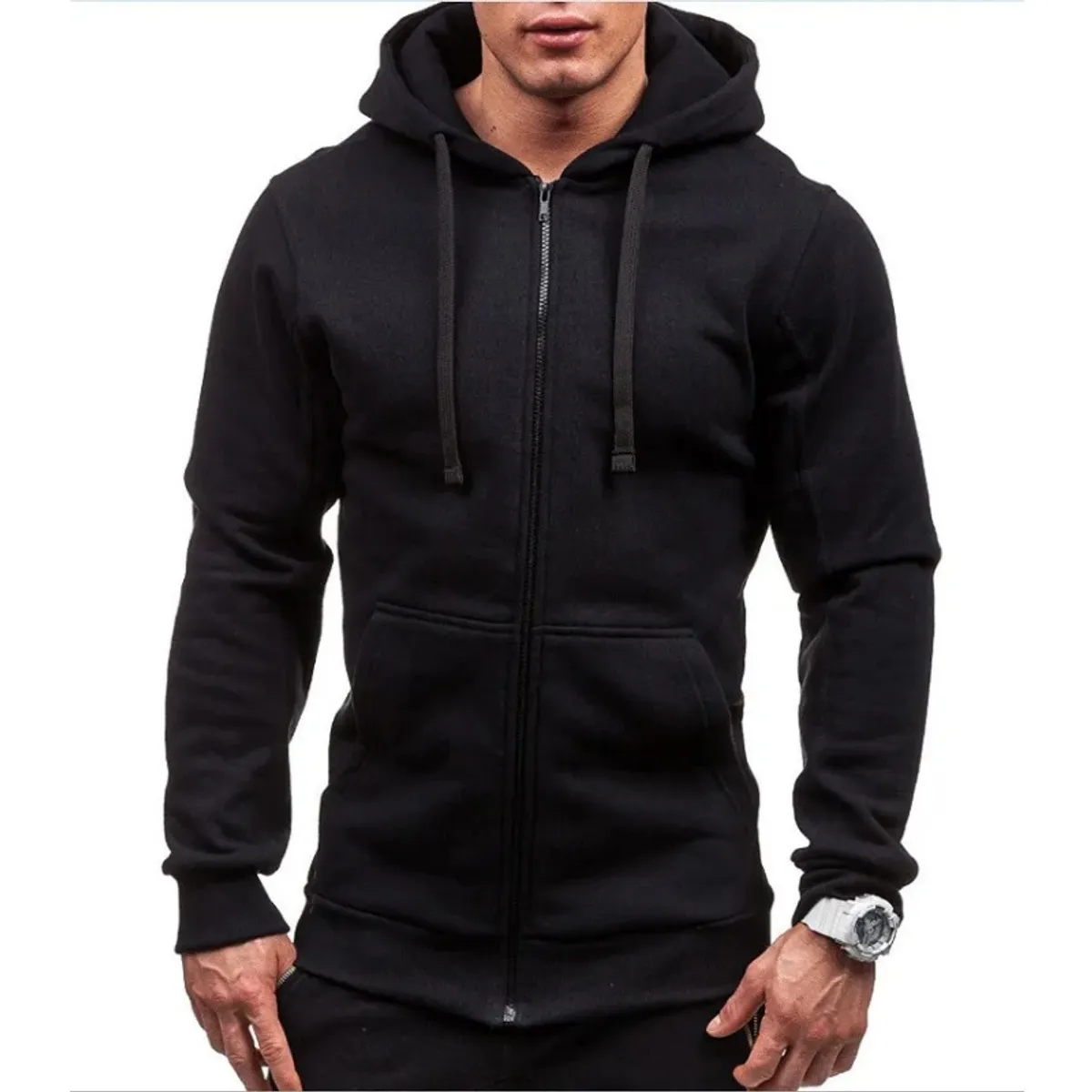 GIOIO - Sudadera Basica Caballero Sudadera Con Capucha Moda Informal