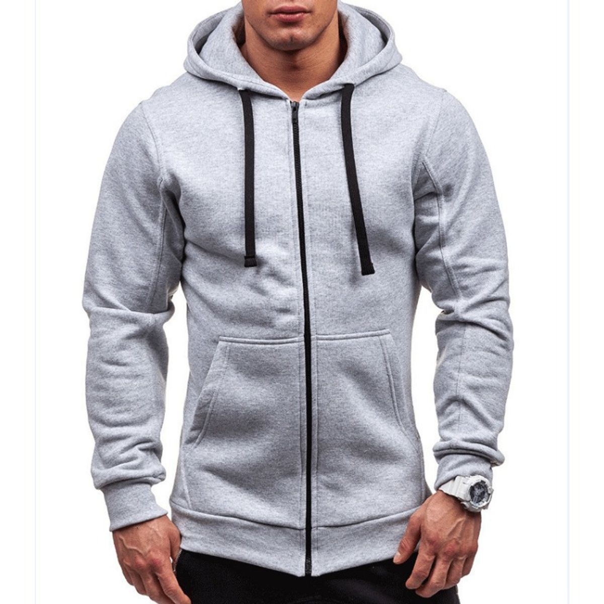 GIOIO - Sudadera Basica Caballero Sudadera Con Capucha Moda Informal