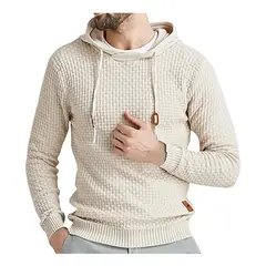 GIOIO - Sudadera Lisa Hoodie Con Capucha Para Hombre