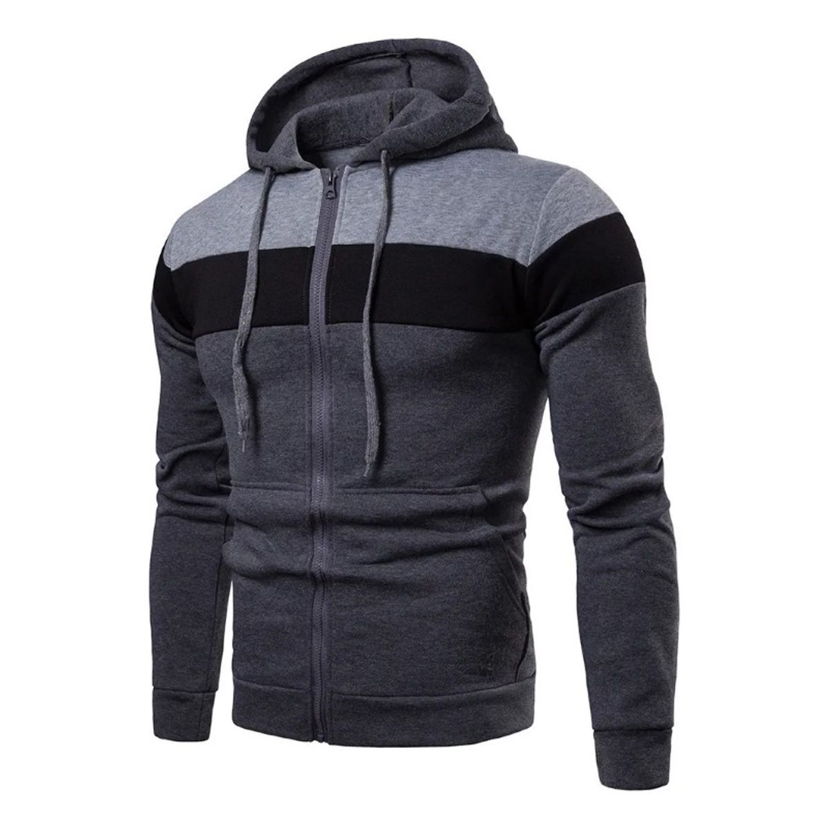 GIOIO - Sudadera Hombre Con Capucha De Calidad Con Cierre Hoodie