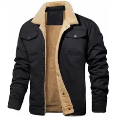 GIOIO - Cazadora Hombre Algodón Térmico Estilo Trabajo Urbano Premium​