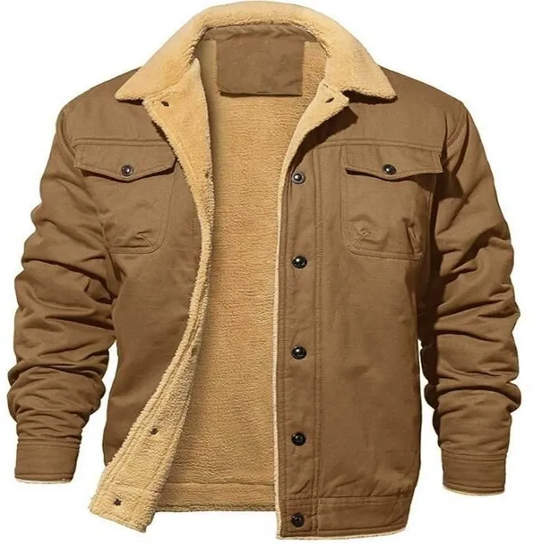 GIOIO - Cazadora Hombre Algodón Térmico Estilo Trabajo Urbano Premium​