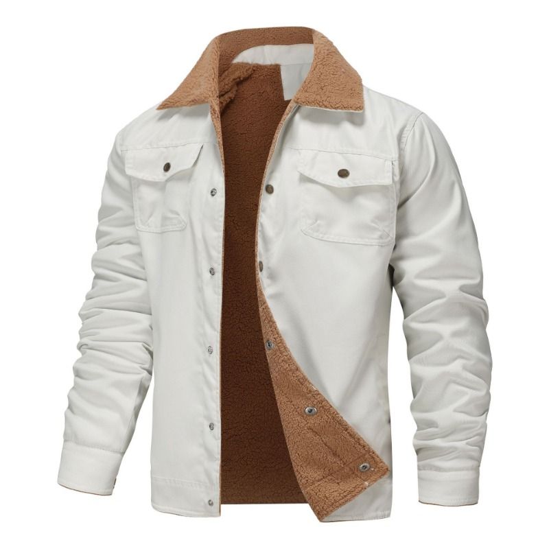GIOIO - Cazadora Hombre Algodón Térmico Estilo Trabajo Urbano Premium​