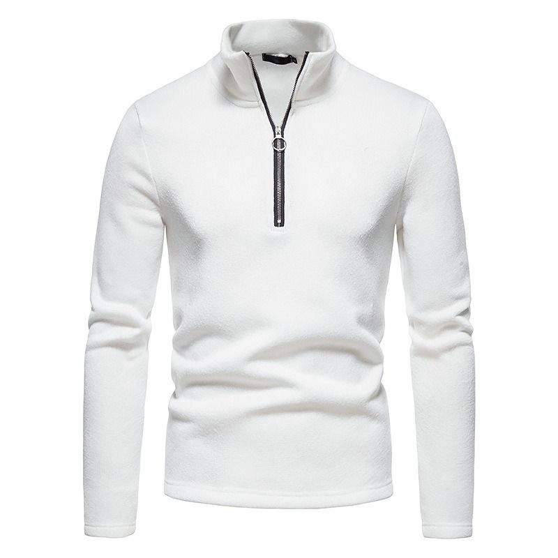 GIOIO - Buzo Hombre Media Cremallera Abierta Cuello Alto Liso Urbano Moderno​