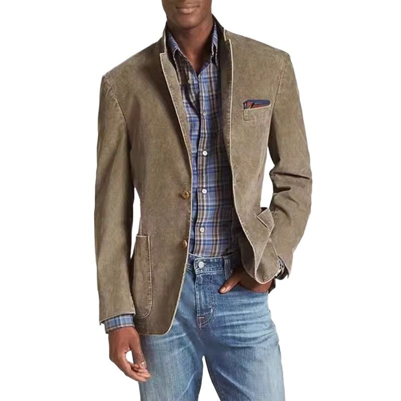 GIOIO - Chaqueta Vaquera Corte Clásico Urbana Lisa Elegante​