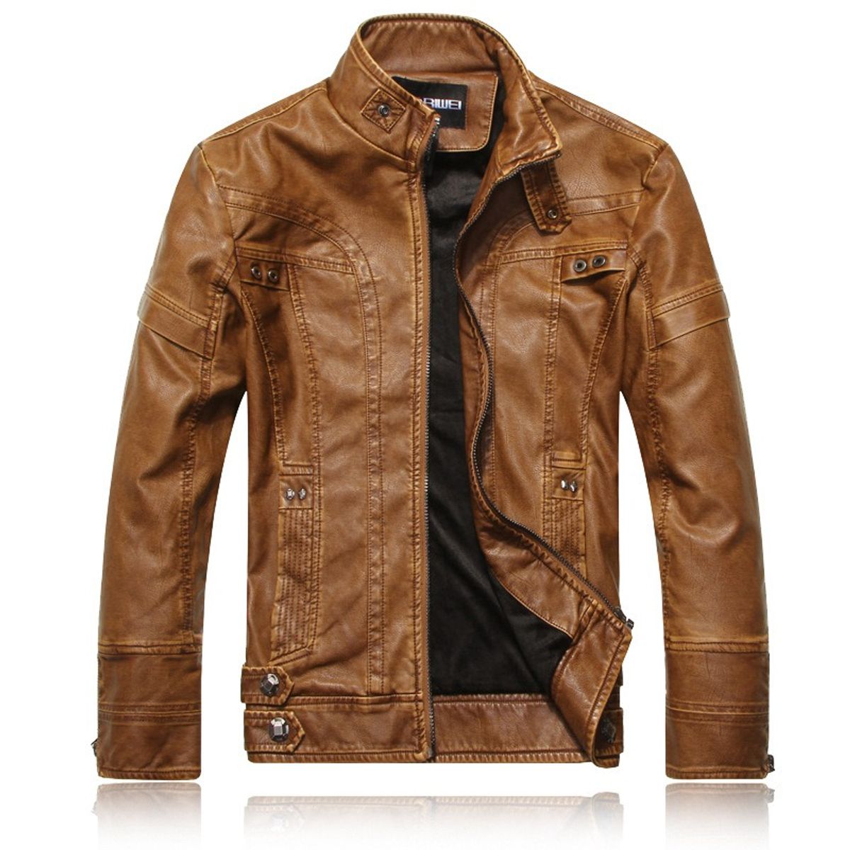GIOIO - Chaqueta Sintética Hombre Cuello Alto Forro Polar Grueso Urbano Táctico​