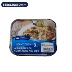HOMESTAR - Pack 8 Bandejas Aluminio Heavy Duty