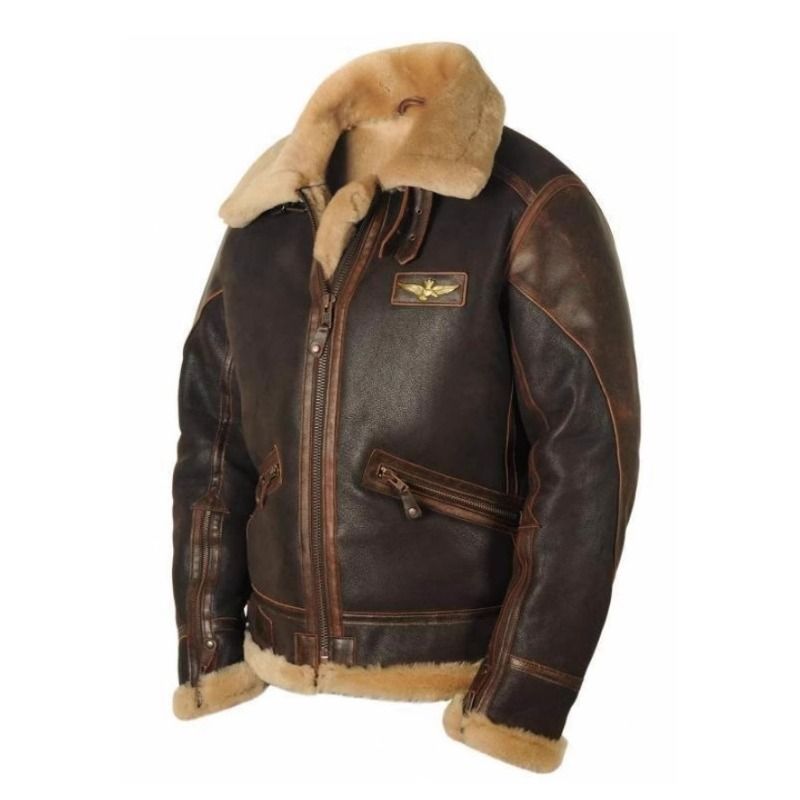 GIOIO - Chaqueta Urbana Juvenil Marrón Solapa Cremallera Bolsillos Canguro Corte