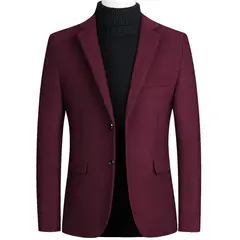 GIOIO - Saco Hombre Urbano Mezcla Lana Elegante Diario Oficina​