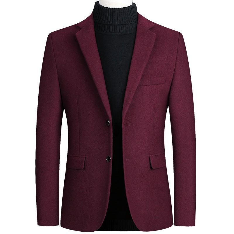 GIOIO - Saco Hombre Urbano Mezcla Lana Elegante Diario Oficina​