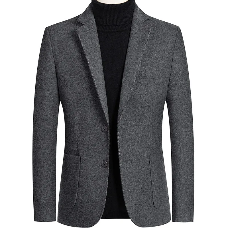 GIOIO - Saco Hombre Urbano Mezcla Lana Elegante Diario Oficina​