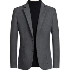 GIOIO - Saco Hombre Urbano Mezcla Lana Elegante Diario Oficina​