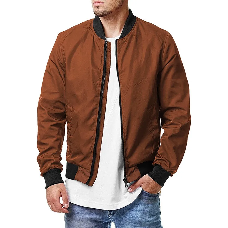 GIOIO - Chaqueta Bomber Hombre Urbana Moderna Cremallera Ligera​
