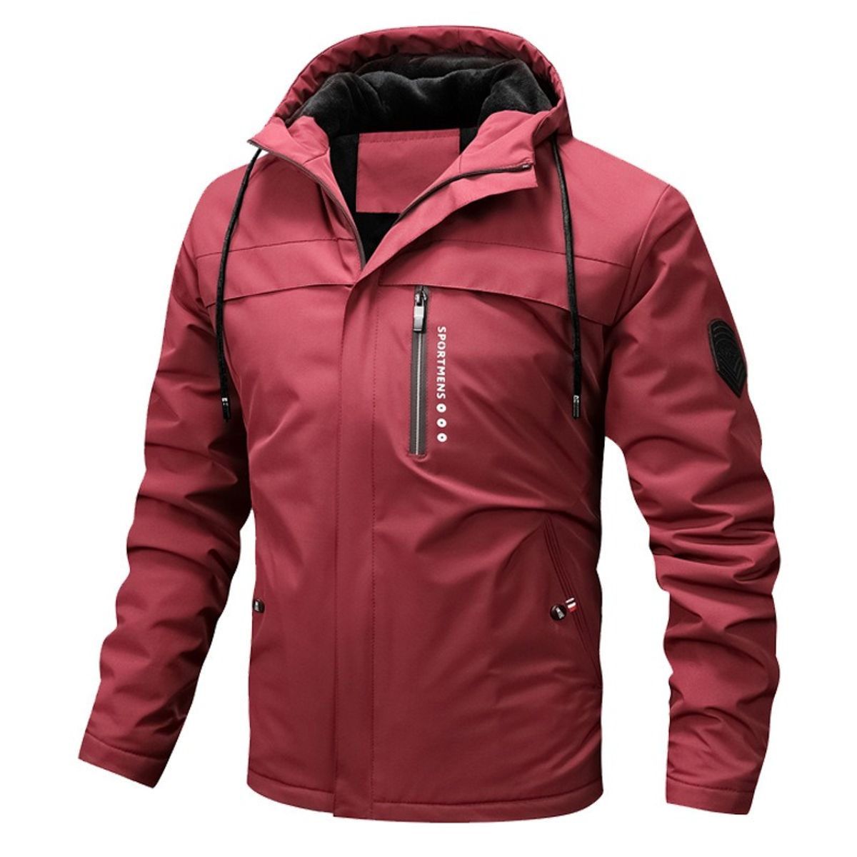 GIOIO - Chaqueta Técnica Hombre Forro Polar Capucha Urbana Táctico Térmico
