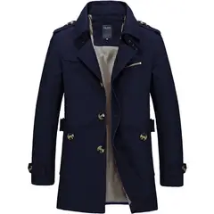 GIOIO - Gabardina Hombre Algodón Puro Urbano Ligera Elegante​