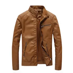GIOIO - Chaqueta Sintética Hombre Lavada Ligera Motera Urbana Moderna​