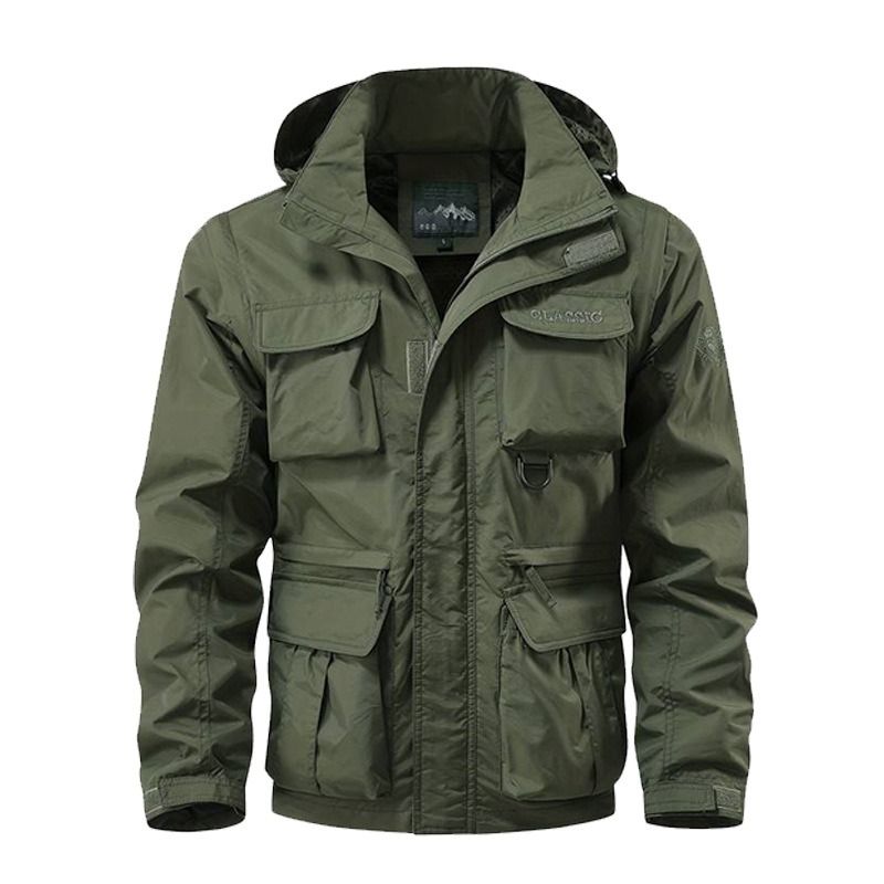 GIOIO - Chaqueta Técnica Mangas Desmontables Viento Resistente Bolsillos