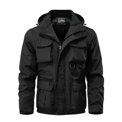 GIOIO - Chaqueta Técnica Mangas Desmontables Viento Resistente Bolsillos