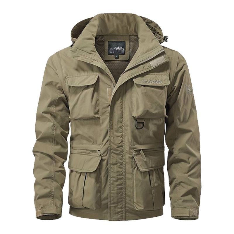 GIOIO - Chaqueta Técnica Mangas Desmontables Viento Resistente Bolsillos